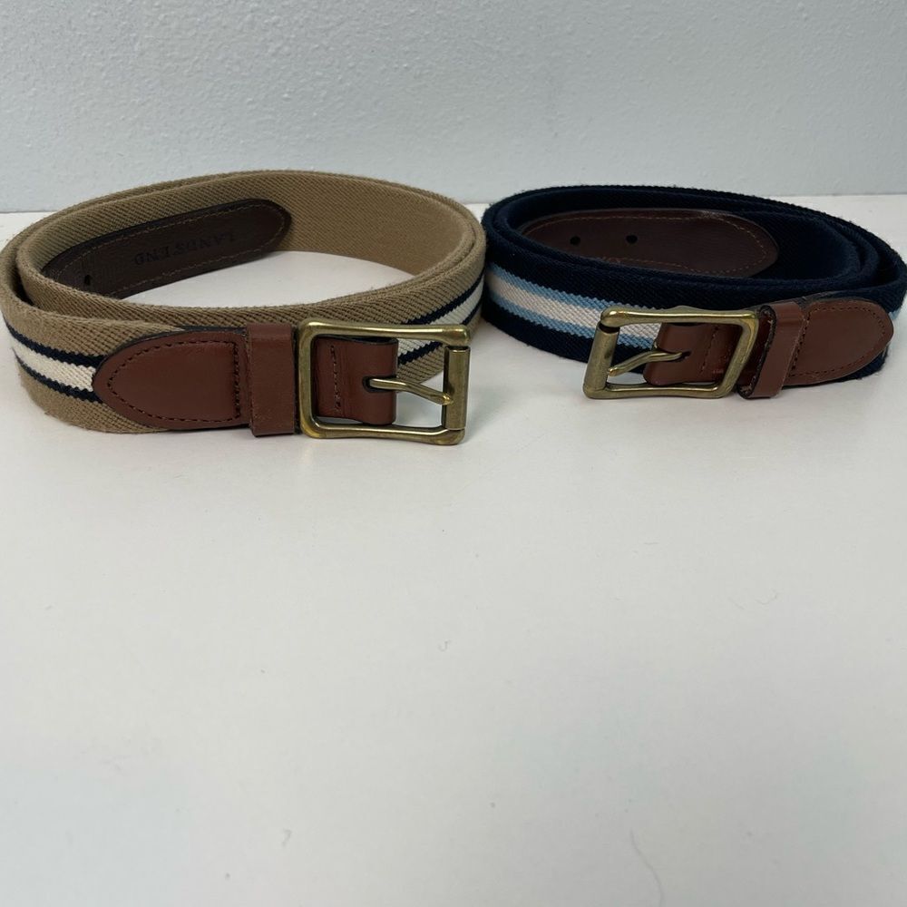 Lands End Dress Belts Size L EUC